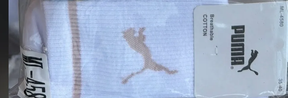 CALCETA ALTA PUMA BLANCO